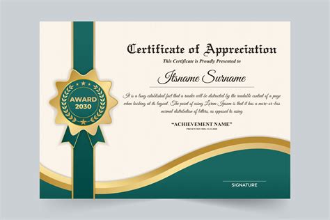 Award honor certificate template – MasterBundles