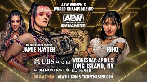 AEW Women's World Title Match Set For 4/5 AEW Dynamite