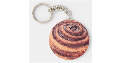 Cinnamon roll keychain | Zazzle