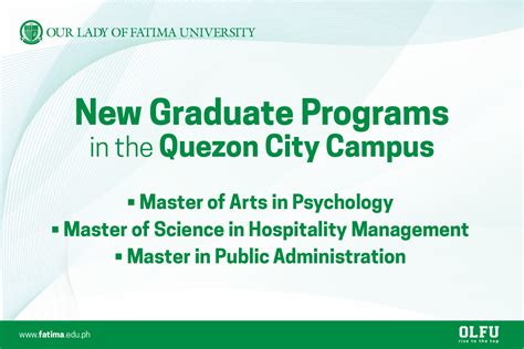 More Graduate Programs launched in OLFU Quezon City Campus - Our Lady ...