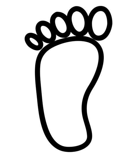 Free Foot Clipart Black And White, Download Free Foot Clipart Black And ...