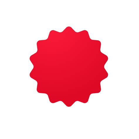 red basic shape for new product stickers special offer label 14550606 PNG