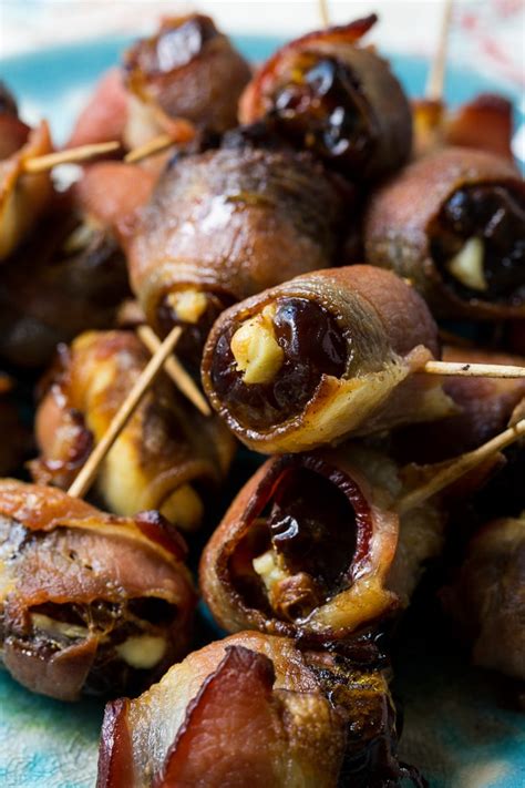 Bacon Wrapped Stuffed Dates - Spicy Southern Kitchen