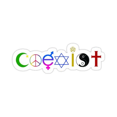 "Coexist" Stickers by datoland | Redbubble