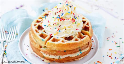 Birthday Cake Waffles ⋆ Real Housemoms