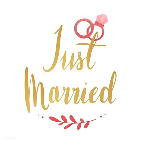 Just Married Vector at Vectorified.com | Collection of Just Married ...