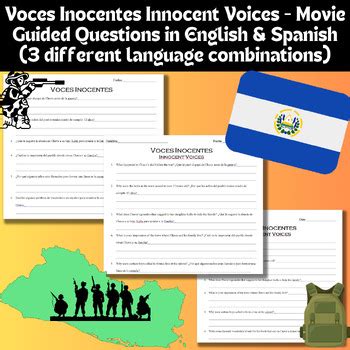 Voces Inocentes Editable Movie questions Spanish & English El Salvador Civil War