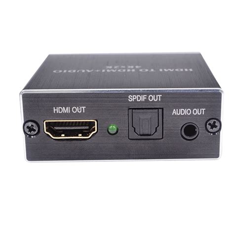 HDMI Audio Splitter Adapter HDMI to HDMI Optical TOSLINK SPDIF + 3.5mm Stereo Extractor ...