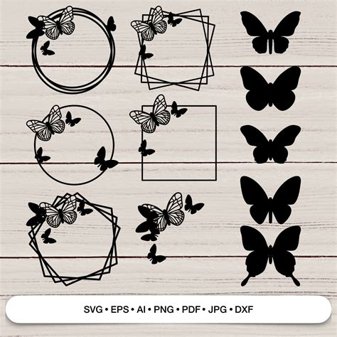 SVG Butterfly Ornament Border File for Cricut - Etsy Canada