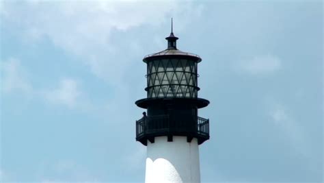 biscayne bay lighthouse on beautiful day Stock Footage Video (100% ...