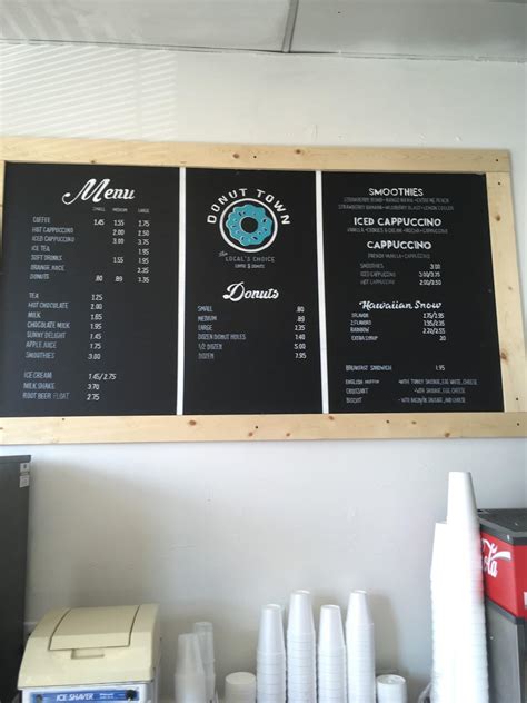 Menu at Donut Town Highland, Highland, Church St # A4