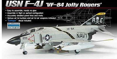 F-4J VF-84 Jolly Rogers Plastic Model Airplane Kit 1/72 Scale #12529 by ...