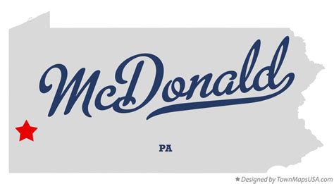 Map of McDonald, PA, Pennsylvania