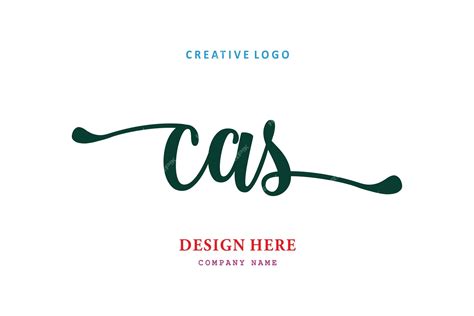 Premium Vector | Cas lettering logo is simple easy to understand and ...