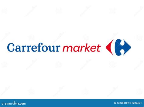 Carrefour Market Logo editorial stock image. Illustration of available - 132068169