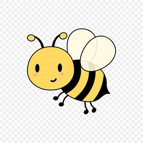 Biene Clipart Lustige Niedliche Vektor Cartoon Biene, Insekten Clipart ...