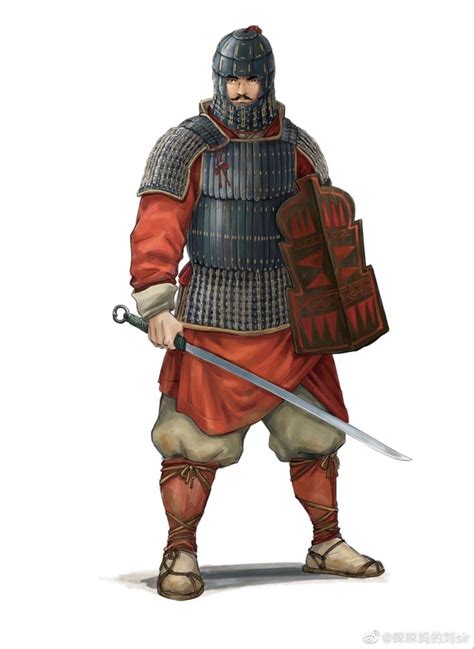 Chinese heavy infantry, Han dynasty | Chinese armor, Chinese armor ...