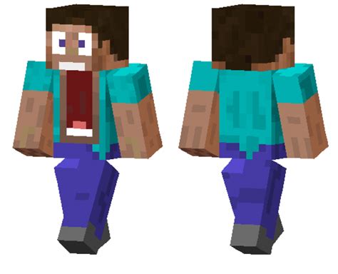 Scared Steve Skin | Minecraft PE Bedrock Skins