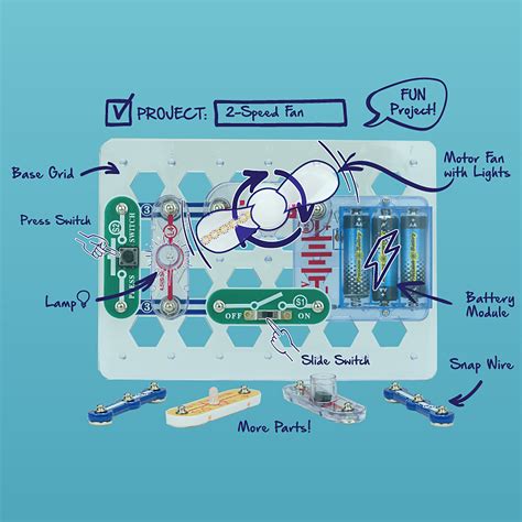 Elenco Snap Circuits Beginner - STEM Science Toy Kit for Kids, Junior ...