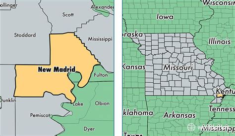 New Madrid County, Missouri / Map of New Madrid County, MO / Where is New Madrid County?