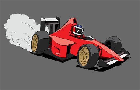 Design: 90's F1 Cartoon Cars - Purchaseable on RedBubble - FELIXDICIT