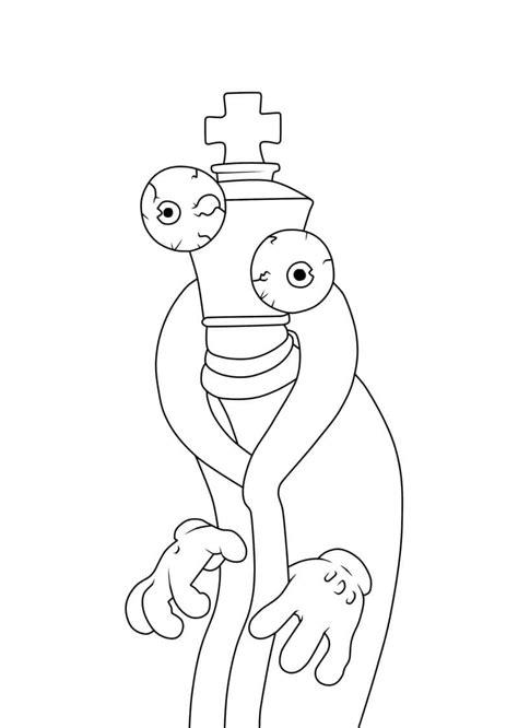 Kinger from The Amazing Digital Circus coloring page - Download, Print or Color Online for Free