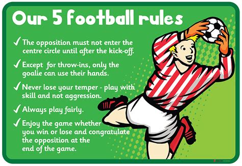 Football Rules Sign