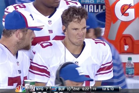 Eli Manning Gives Us The First Manning Face Of Season - Daily Snark