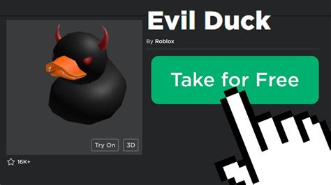 how i got EVIL DUCK for FREE... (Roblox) - YouTube