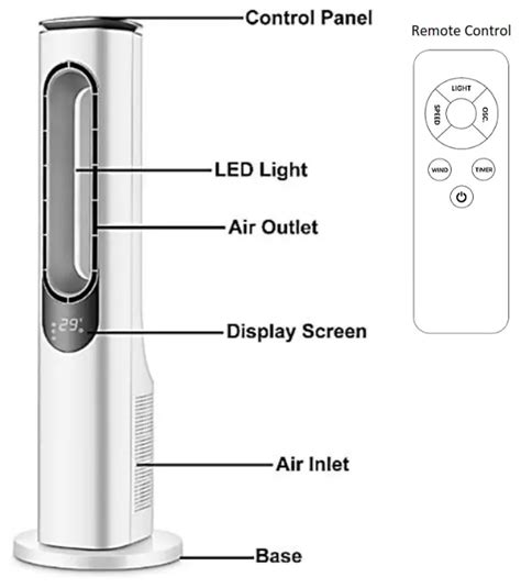 Goldair GCTF530 94cm Bladeless Tower Fan User Manual