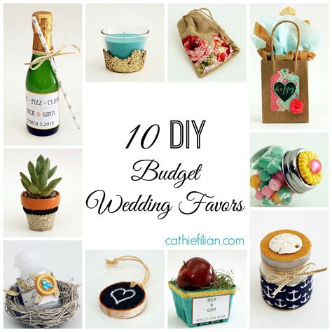 10 DIY Budget Wedding Favor Ideas - Handmade Happy Hour