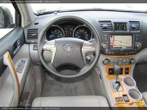 Ash Gray Interior Dashboard for the 2008 Toyota Highlander Hybrid Limited 4WD #76347211 ...