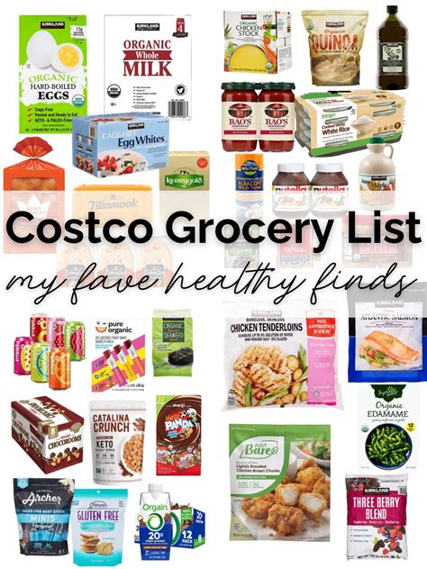 Costco Grocery List (my fave healthy foods at Costco)