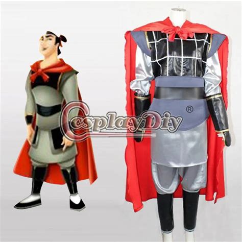 Cosplaydiy Mulan Li Shang Cosplay Costume For Adult Men Halloween ...