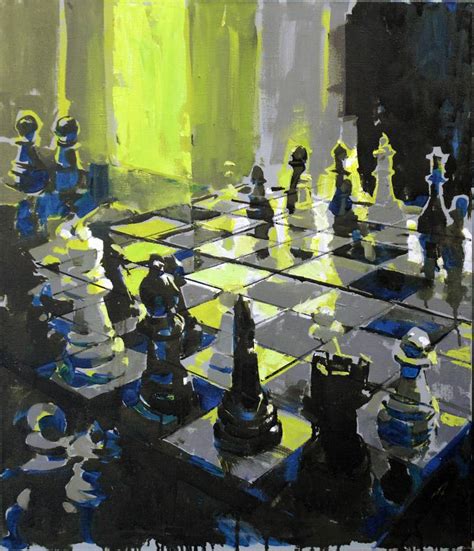 Chess Painting by Ed Potapenkov | Saatchi Art