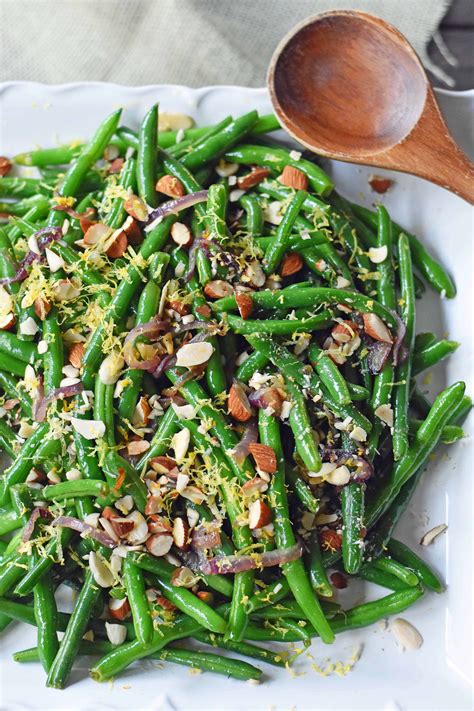 Green Beans with Almonds and Caramelized Onions – Modern Honey