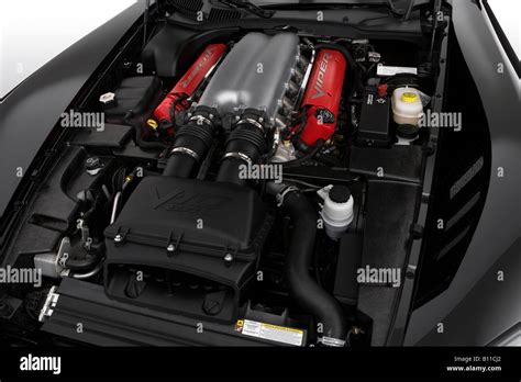 2008 Dodge Viper SRT10 in Black - Engine Stock Photo - Alamy