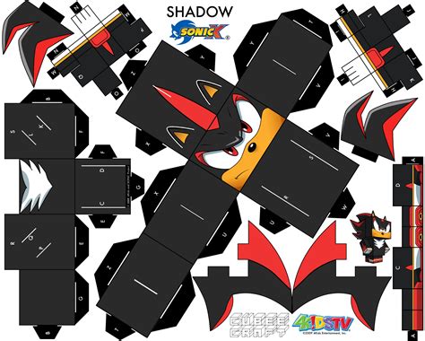 Shadow | Shadow the hedgehog, Cube template, Sonic and shadow