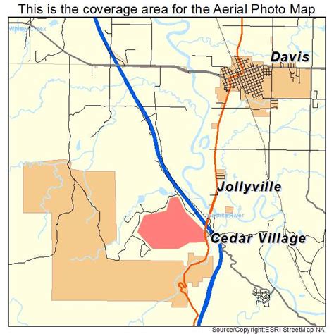 Aerial Photography Map of Davis, OK Oklahoma