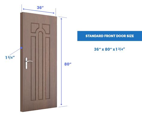 Front Door Sizes (Single & Double Standard Dimensions) - Designing Idea