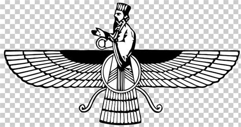 Avesta Zoroastrianism Faravahar Symbol Fravashi PNG - ahura mazda ...