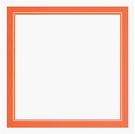 Transparent Black Square Outline Png - Orange Square Frame Png, Png ...