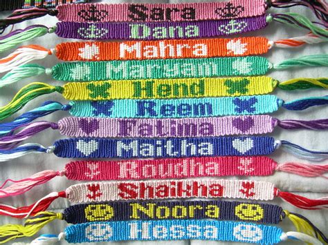 Bracelet Tool Galleries: Friendship Bracelet Name Patterns