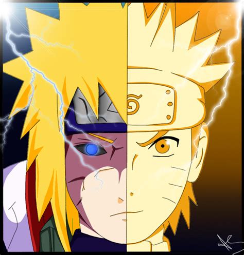 Father and Son (Minato and Naruto) color by Ayame-Senpai on DeviantArt