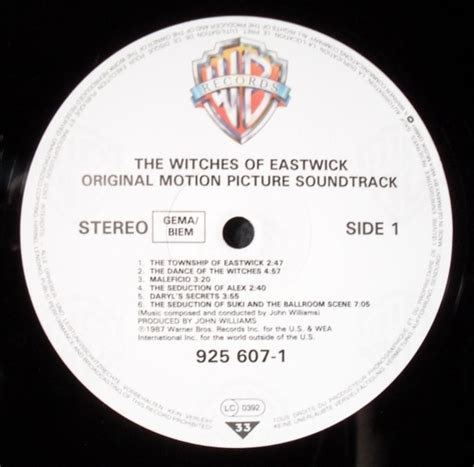 Film Music Site - The Witches of Eastwick Soundtrack (John Williams) - Warner Bros. Germany ...