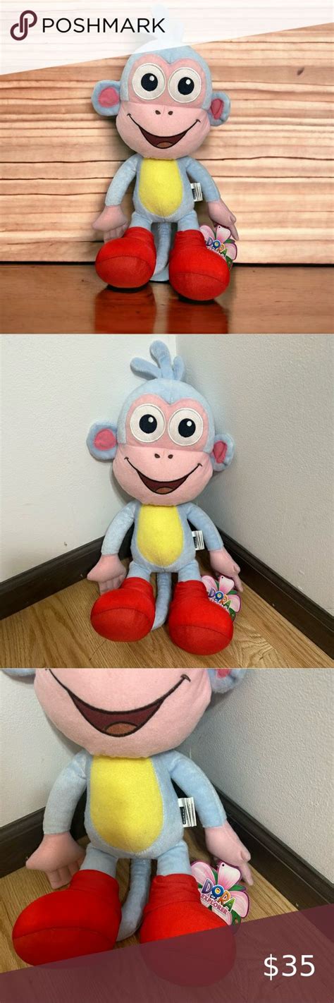 Boots Dora the Explorer Plush NWT Vintage Nickelodeon Blue Monkey ...