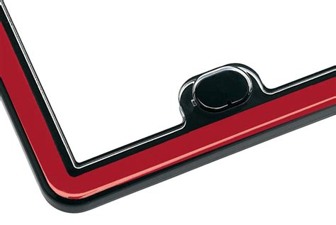 WeatherTech® 63022 - ClearFrame™ Red / Black License Plate Frame