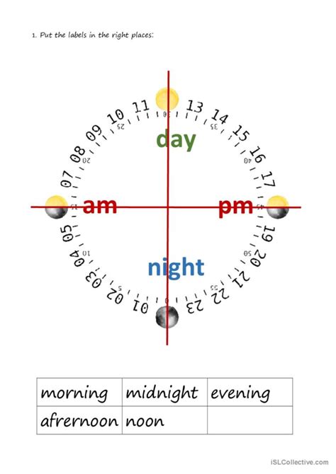 am pm clock general grammar practice: English ESL worksheets pdf & doc