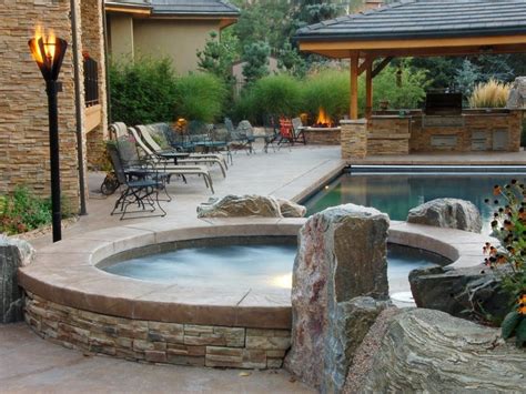 In Ground And Above Ground Hot Tub Ideas | Jacuzzi outdoor, Hot tub backyard, Pool hot tub