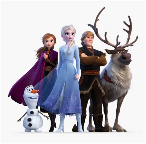 Frozen 2 Clipart Png - Elsa Anna Kristoff Olaf & Sven Frozen 2, Transparent Png - kindpng